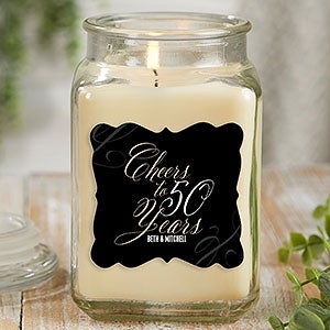 Cheers To Personalized 18 oz Vanilla Scented Candle