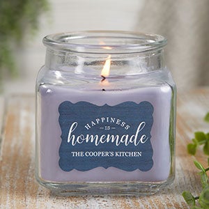 Happiness Is Homemade 10 oz Lilac Scented Candle Jar