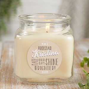 Bridesmaid 10oz Vanilla Scented Candle Jar