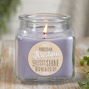 Bridesmaid 10oz Lilac Scented Candle Jar