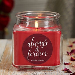 Always & Forever 10 oz Cinnamon Spice Scented Candle Jar