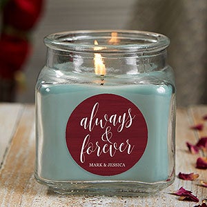 Always & Forever 10 oz Eucalyptus Spa Scented Candle Jar