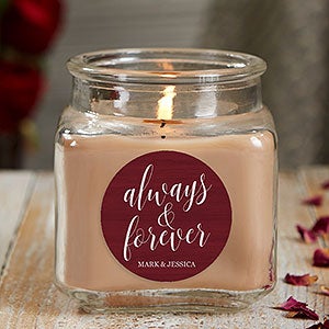 Always & Forever 10 oz Walnut Coffee Cake Scented Candle Jar