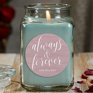 Always & Forever 18 oz Eucalyptus Spa Scented Candle Jar