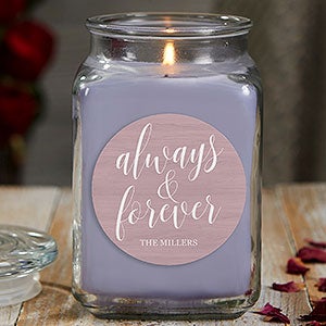 Always & Forever 18 oz Lilac Scented Candle Jar