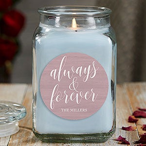 Always & Forever 18 oz Crystal Waters Scented Candle Jar