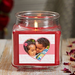 Love You This Much 10 oz Cinnamon Scented Photo Candle