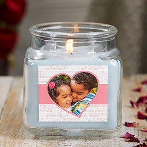 Love You This Much 10 oz Crystal Waters Scented Photo Candle