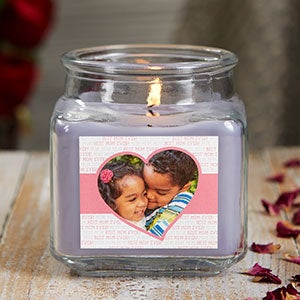 Love You This Much 10 oz Lilac Scented Photo Candle