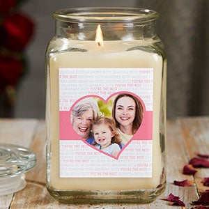 Love You This Much 18 oz Vanilla Scented Photo Candle