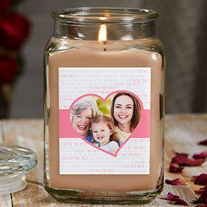 Love You This Much 18 oz Walnut Coffee Scented Photo Candle