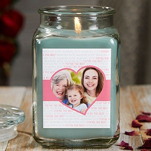 Love You This Much 18 oz Eucalyptus Scented Photo Candle