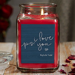 P.S. I Love You 18 oz Cinnamon Spice Scented Candle Jar