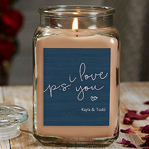 P.S. I Love You 18 oz Walnut Coffee Cake Scented Candle Jar