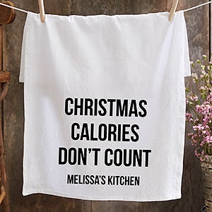 Personalized Flour Sack Towels - Christmas Expressions