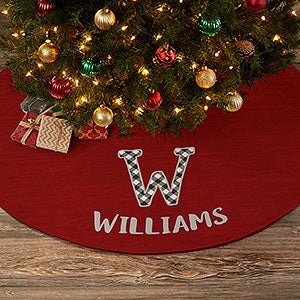 Farmhouse Christmas Personalized Christmas Tree Skirt