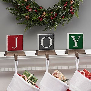 Personalized Festive Letter Stocking Holders