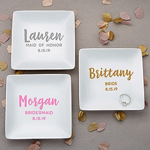 Personalized Ring Dish - Wedding Bridal Party