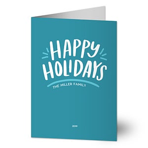 Simple Happy Premium Holidays Card - Set of 15