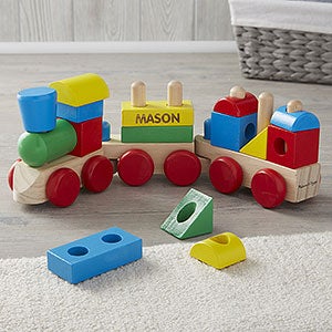 Personalized Melissa & Doug Stacking Train