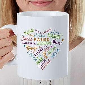 Personalized Oversized Coffee Mug - Close to Her Heart