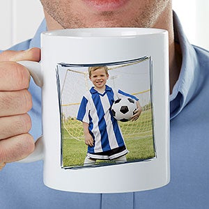 Personalized Oversized Photo Coffee Mug - Definition of Him