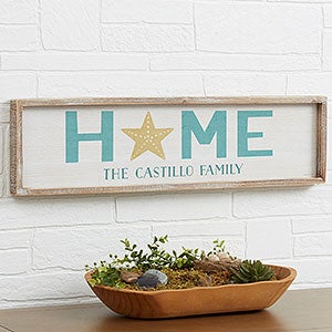 Personalized Rustic Wall Art - Under Sea Treasures Home