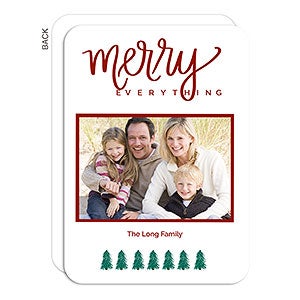 Merry Everything Premium Photo Holiday Card - Set of 15