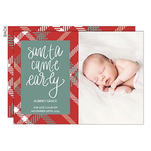 Santa Came Early Premium Holiday Card - Set of 15