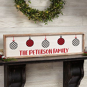 Farmhouse Christmas Personalized Framed Wall Art