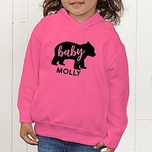 Baby Bear Personalized Toddler Hooded Sweatshirt - Toddler 2T - Grey