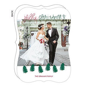 Jolly Trees Christmas Card - Set of 15