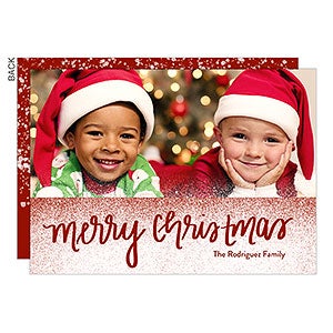 Snow Flurries Premium Christmas Card - Set of 15