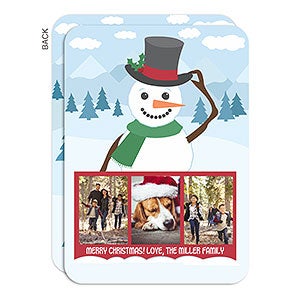 Snowman Illustration Holiday Card - Set of 15