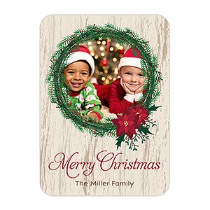 Tree and Wreath Premium Christmas Card - Set of 15