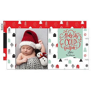 Cold Outside Premium Holiday Postcard - Set of 15