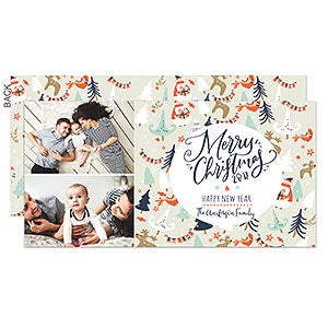 Cute Characters 2 Photo Premium Holiday Postcard - Set of 15