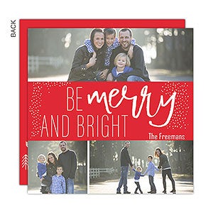 Merry and Bright Premium Holiday Card - Set of 15