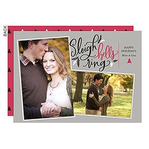 Sleigh Bells Ring Holiday Card - Set of 15