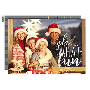 Oh What Fun Christmas Card - Set of 15