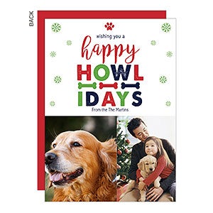 Happy Howlidays Holiday Card - Set of 15