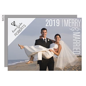 Merry & Married Holiday Card - Set of 15