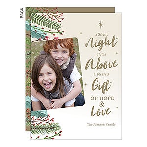 Silent Night Premium Holiday Card - Set of 15