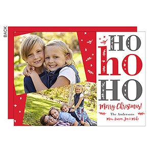 Ho Ho Ho Premium Holiday Card - Set of 15