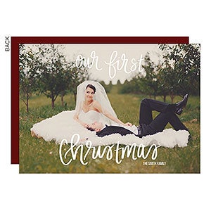 Our First Christmas Premium Holiday Card - Set of 15