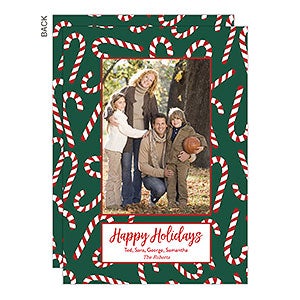 Candy Canes Holiday Card - Set of 15