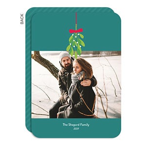 Mistletoe Holiday Card - Set of 15