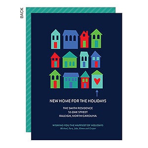 Houses New Home Holiday Card - Set of 15