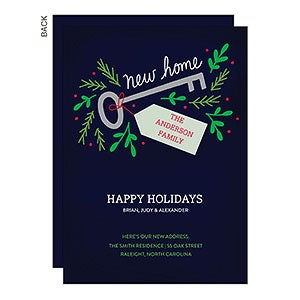 Key to New Home Holiday Card - Set of 15