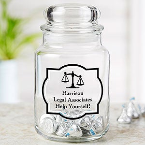 Legal Office Personalized Treat & Candy Jar